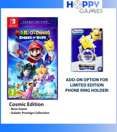 *CASHBACK + FREE SHIPPING* [PHONE RING OPTION] Mario Rabbids Sparks of Hope Spark Rabbid Cosmic Edition Gold Edition Nintendo Switch